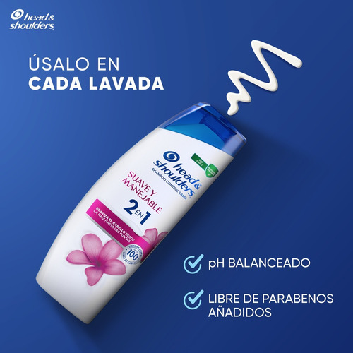 Shampoo Suave Y Manejable 90 Ml 2en1 Head & Shoulders