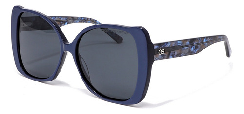 Lentes De Sol Cloe Mod. Sle.41528.nud Lente Azul Varilla Azul Armazón Azul Acero Diseño Mariposa