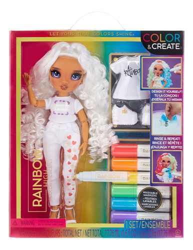 Rainbow high muñeca 27cm fashion Violeta Color y create