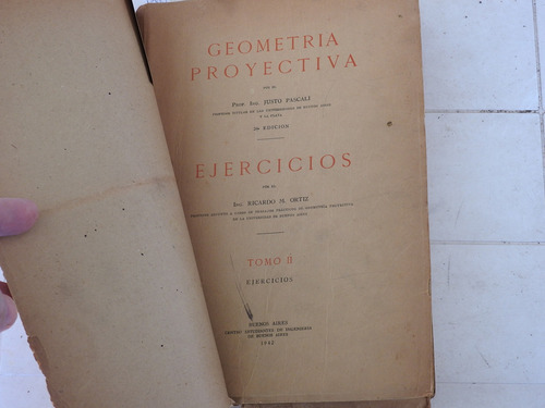 Geometria Proyectiva - Ejercicios Ortiz - L574 