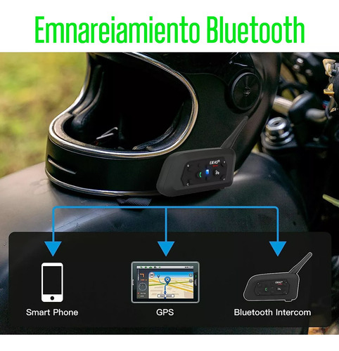 Intercomunicador V6pro+ Para Casco De Motocicleta