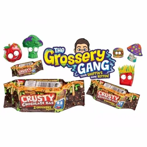 The Grossery Gang Crusty Chocolate Bar X 2 Figuras Coleccion