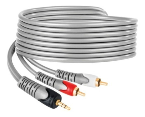 Cable Steren Plug 3,5 Mm A 2 Plug Rca De 1,8 M, Reforzado