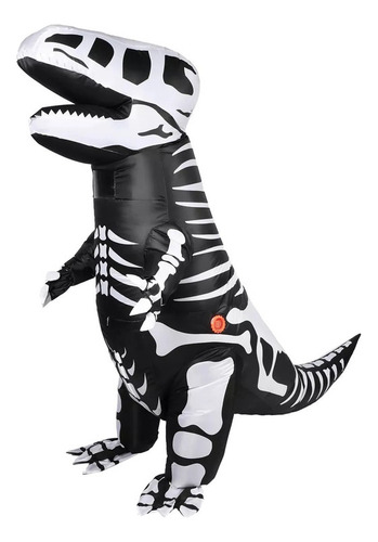 Disfraz Inflable De Dinosaurio Con Costillas De Esqueleto