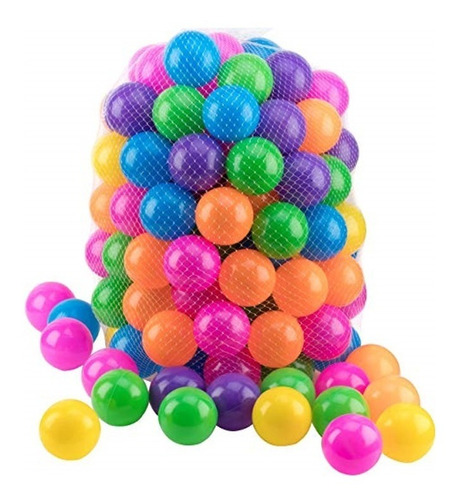 300 Pelotas De Plástico Para Piscinas De Bebe Colores Niños