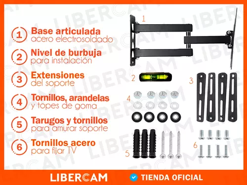 Soporte Para Tv Smart Movil Libercam SOP-55 Brazo Articualdo De 14