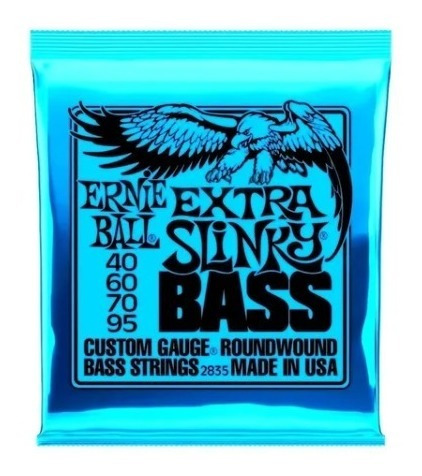 Encordoamento Baixo 4 Cordas Extra Slinky 040 Ernie Ball