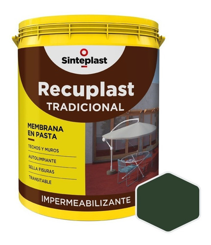 Recuplast Tradicional Impermeab Membrana Pasta | 4l