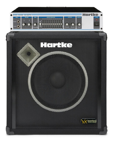 Amplificador De Bajo Hartke Cabezal Ha2500 + Caja Vx 115