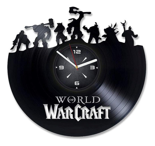 World Of Warcraft Alliance Reloj De Pared De Disco De Vinilo