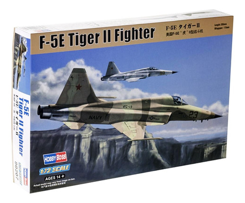 F-5e Tiger Ii Fighter - 1/72 - Hobbyboss 80207