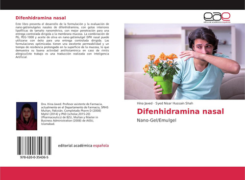 Libro: Difenhidramina Nasal: Nano-gel/emulgel (spanish Editi
