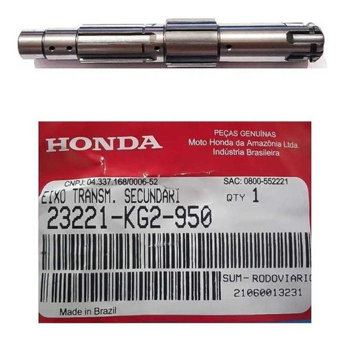 Eje Piñon Secundario Original Honda Cg 125 Titan Genamax