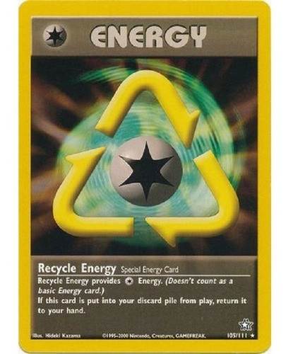 Recycle Energy Energía Reciclable 105/111 Raro Pokemon Tcg