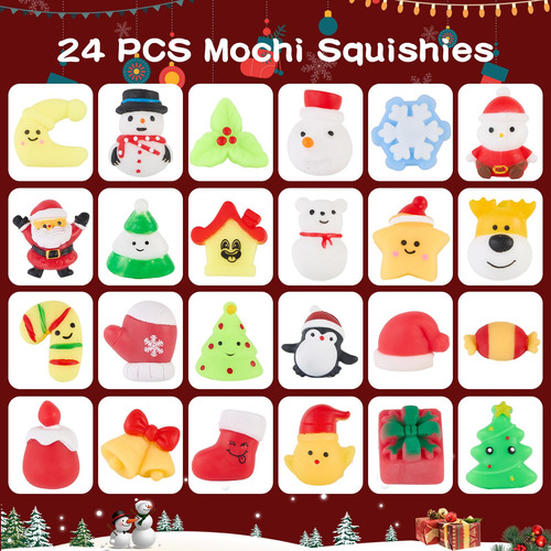 Calendario De Adviento 2024 Con 24 Juguetes Mochi Para Niños