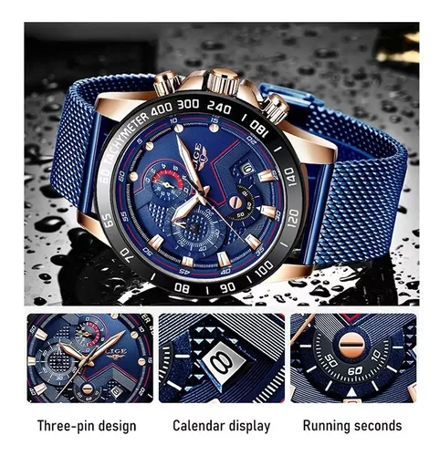 1 Unidad Relojes Lige Hombre, Reloj Pulsera Deportivo Resistente