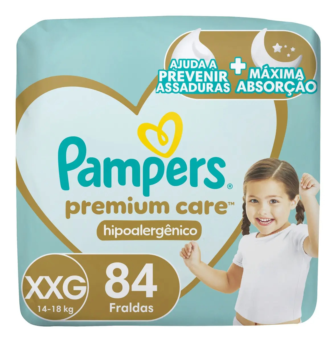 Fralda Pampers Premium Care XXG 84 Unidades