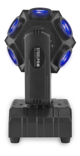 Imagen 3 de 8 de Cabeza Móvil Led Beam 12x15 Steelpro Retroball Rgbw