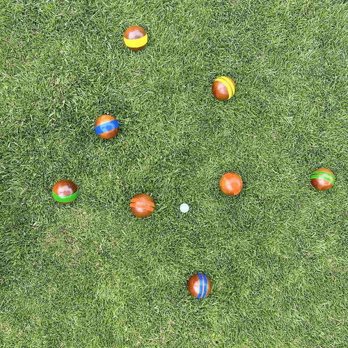 Juego De Bochas De Madera Dura Gosports De 100mm, 8 Bolas