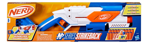 Lanzador Nerf N Series Strikeback Blanco