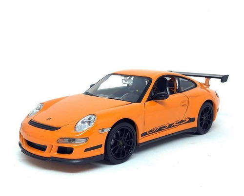 Miniatura Carro Porsche 911 Gt3 Rs - Laranja - 1:24 - Welly