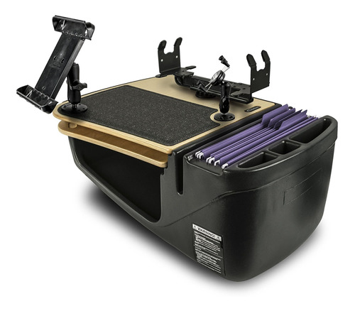 Autoexec Aue16250 Gripmaster  Carro  Desk Acabado De Abedul