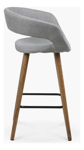 Taburete Medio 66 Tapiz Grace Gris