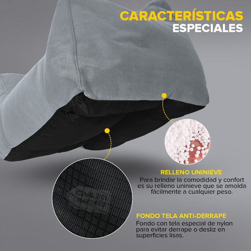 Sillon Puff Con Descansa Brazos Gran Tamaño Con Taburete