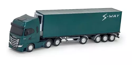 Caminhão Miniatura Iveco Carreta Baú Refrigerado S-way