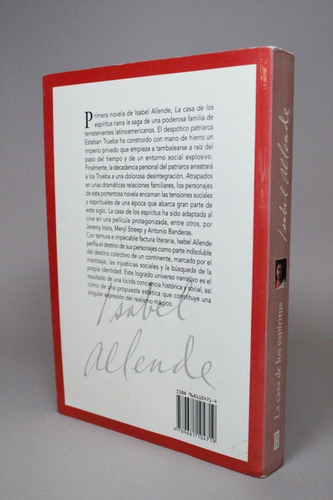 La Casa De Los Espíritus Isabel Allende Ed Plaza Janés (Usado)