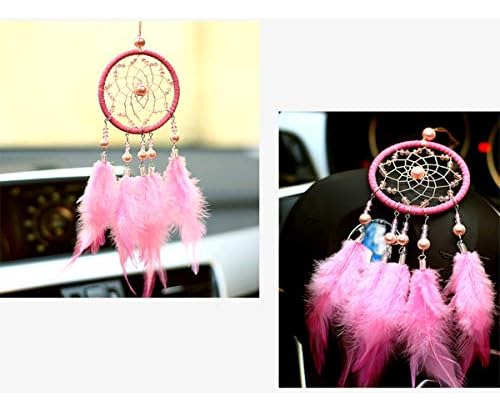 Atrapasueños De Plumas Para Interior Del Automóvil, Colgante