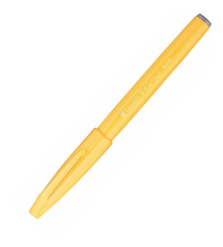 Caneta Pentel Brush Sign Pen Touch - Amarelo