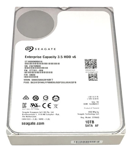 Seagate Capacidad Empresarial | Stnm | 10tb  Rpm Sata 6.0gb.