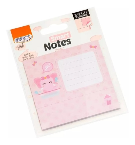 Bloco Smart Notes Frame 3em1 90x90 Mm 30fls - 1bloco Brw