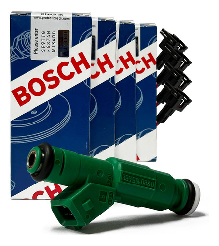 4 Bicos Injetor Original Bosch 42 Lbs/h Volvo 0280155968