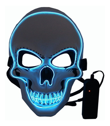 Día De Los Muertos, Halloween, Máscara De Calavera Brillante
