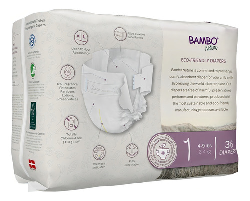 Pañales Bambo Nature Dream 216pz Talla 1 Género Sin género