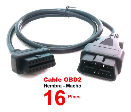 Cable Obd2 Hembra-macho 16 Pines Para Scaner Carro