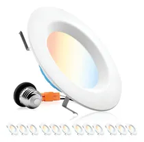 Comprar Paquete 12 Luces Led Empotrables Regulables 5cct, 12w