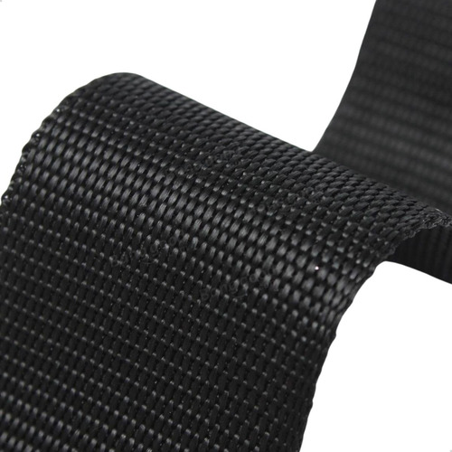 Fita Cadarço 20mm 10m + 10 Fecho Fivela 10 Reguladores Preto