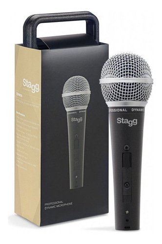 Imagen 2 de 4 de Micrófono Vocal Stagg Sdm50 Dinámico Cardioide Cable Estuche