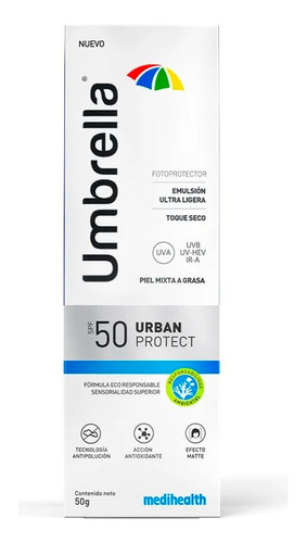 Umbrella Urban Spf 50 - mL a $2300