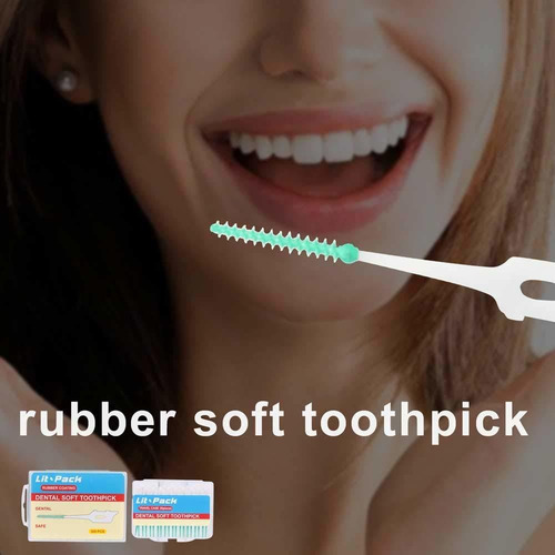 Silicona Dental Pick Cepillo Interdental Cepillo De Dientes