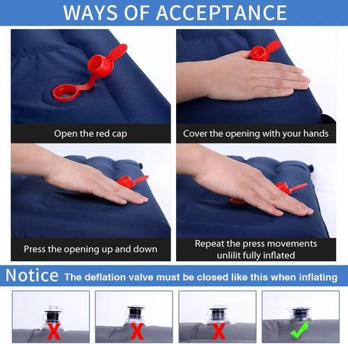 Almohadillas Autoinflables Para Acampar Grueso 4.7 Pulgadas