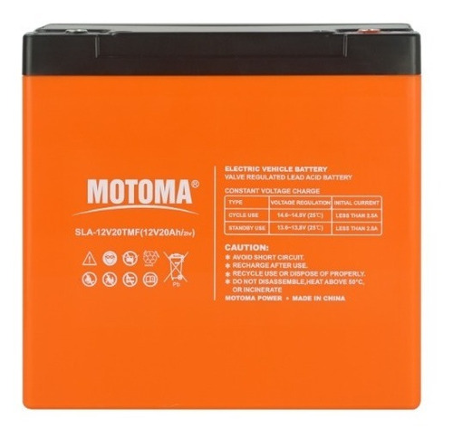 Imagen 1 de 5 de Bateria Recargable 12v 20ah Motoma Alto Ciclado Golf Moto