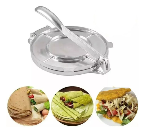 Prensa Para Tortillas 8 Pulgadas Cocina Acero Inoxidable Pro