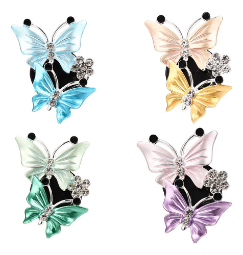 Conjunto De 4 Clipes De Perfume Butterfly Car Vent Com 4 Cli