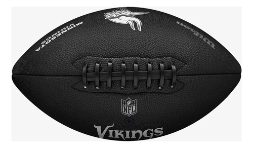 Balon Americano Nfl Team Metallic Minnesota Vikings Wilson Color Negro Tamaño