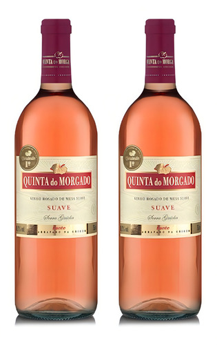 Kit Vinho Quinta Do Morgado Rosado Suave 750ml 2 Unidades