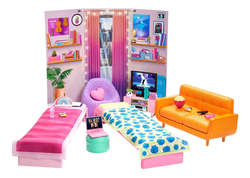 Barbie: Big City Big Dreams Juego De Dormitorio Con 2 Camas 